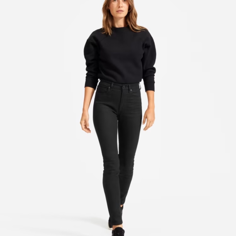 Everlane High Rise Skinny Jean Black